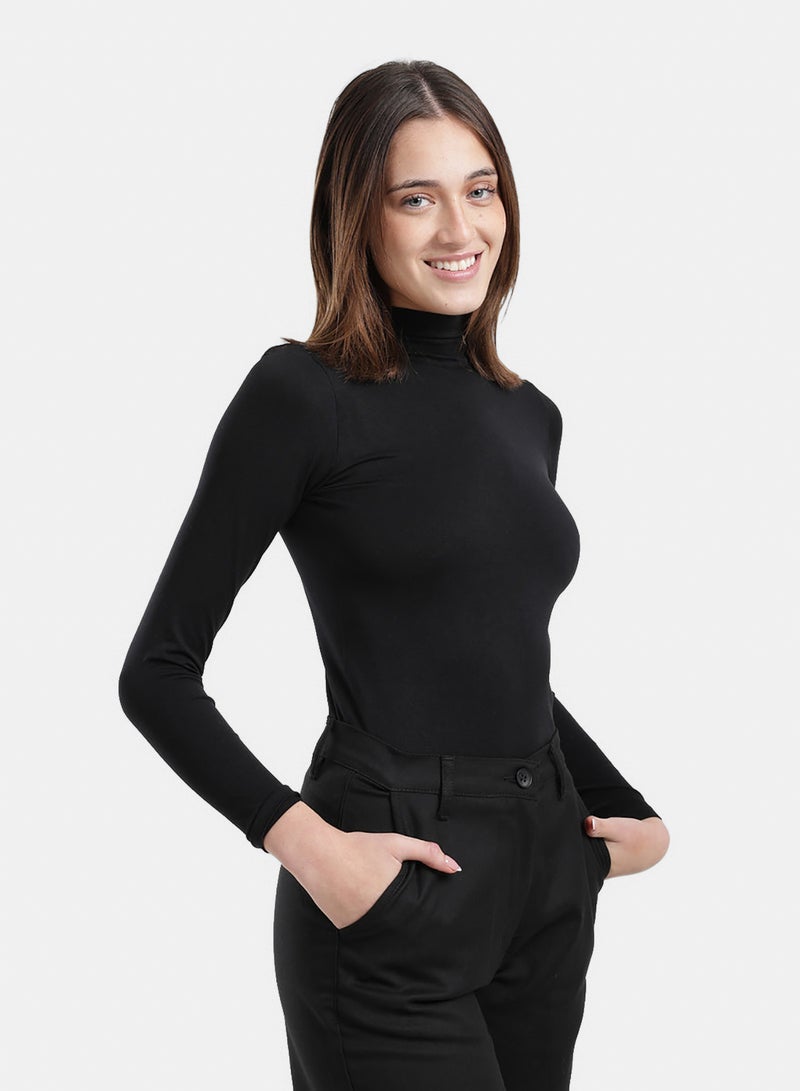 Carina Slim Fit High-Neck Top - Image 2